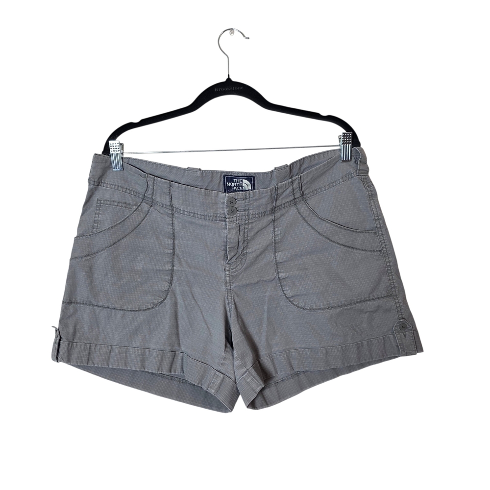 The North Face Ripstop 4.5" Shorts 14 Gray Cuffed Hiking Trail‎ Camping Outdoors